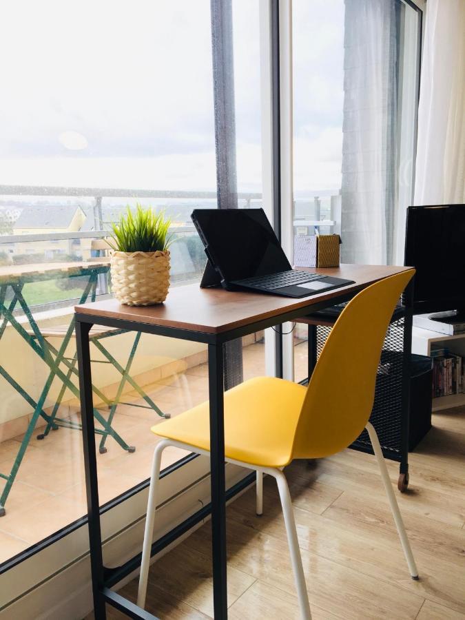 Ferienwohnung Bleu Sale - F2 Courseulles Avec Balcon Exterior foto