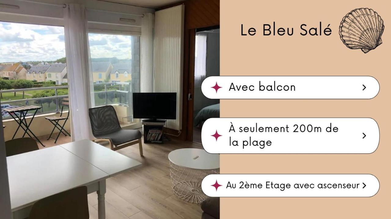 Ferienwohnung Bleu Sale - F2 Courseulles Avec Balcon Exterior foto